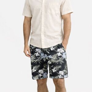 Denim & Flower Black Floral Shorts